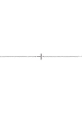 14K White Gold Engravable Cross 6 1/2-7 1/2