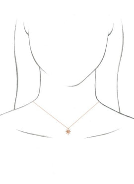 Sterling Silver Beaded Star Pendant