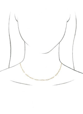 14K Yellow Gold 2.6 mm Paperclip-Style 7