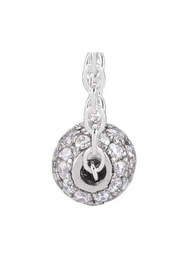 14K White Gold 3 mm 1/8 CTW Natural Diamond Ball Pendant