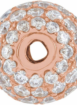 14K White Gold 3 mm 1/8 CTW Natural Diamond Ball Pendant