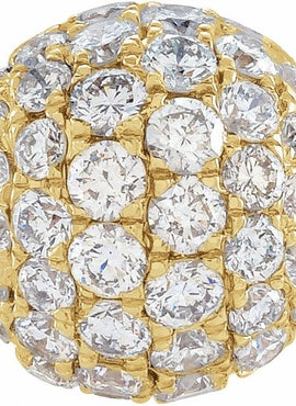 14K White Gold 3 mm 1/8 CTW Natural Diamond Ball Pendant