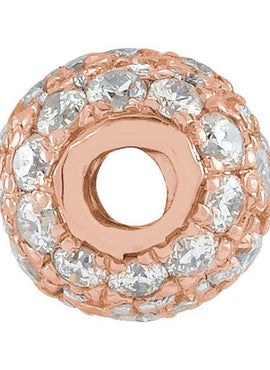 14K White Gold 3 mm 1/8 CTW Natural Diamond Ball Pendant