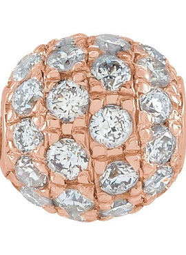 14K White Gold 3 mm 1/8 CTW Natural Diamond Ball Pendant