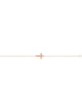 14K White Gold Engravable Cross 6 1/2-7 1/2