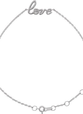 14K Yellow Gold Love 6 1/2-7 1/2