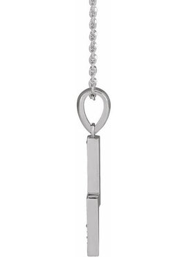 14K Rose Gold .08 CTW Natural Diamond Lightning Bolt 16-18