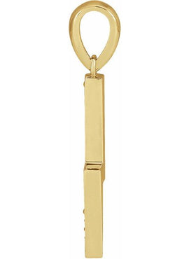 14K Rose Gold .08 CTW Natural Diamond Lightning Bolt 16-18