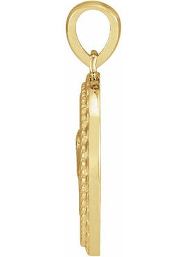 14K Yellow Gold Elephant Disc 16-18
