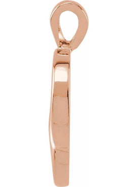 18K Yellow Gold Heart Pendant