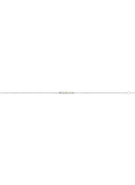 14K Yellow Gold Natural Turquoise Bar 6 1/2-7 1/2