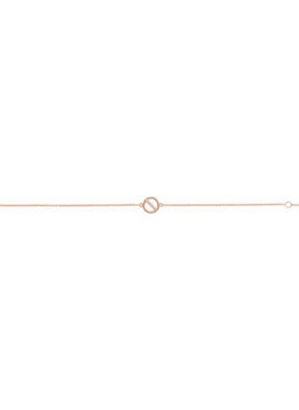 14K Rose Gold .03 CTW Natural Diamond Circle 6 1/2-7 1/2