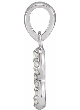 Platinum .03 CTW Natural Diamond Petite Infinity 16-18
