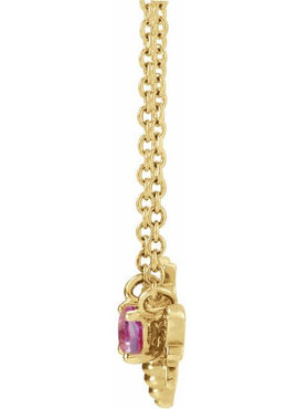 14K Yellow Gold Natural White Sapphire Bee 16