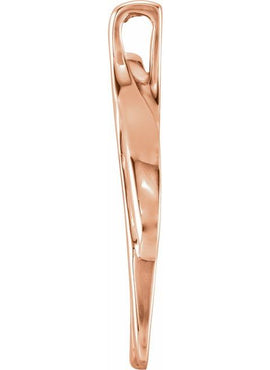 10K Yellow Gold Freeform Pendant