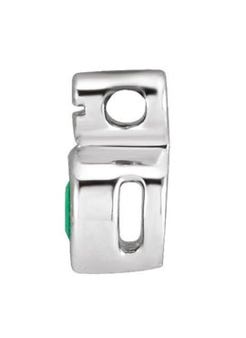 Sterling Silver Natural Emerald Pendant