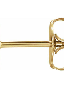 14K Rose Gold Tiny Cloud Right Earring