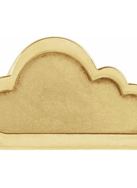 14K Rose Gold Tiny Cloud Right Earring