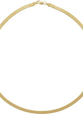 14K Yellow Gold 3.8 mm Flexible Herringbone 7