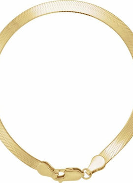 14K Yellow Gold 4.6 mm Flexible Herringbone 16