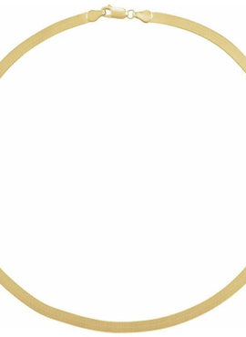 14K Yellow Gold 4.6 mm Flexible Herringbone 16