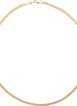 14K Yellow Gold 2.8 mm Flexible Herringbone 16