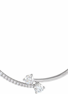 14K Yellow Gold 5/8 CTW Lab-Grown Diamond Two-Stone 18