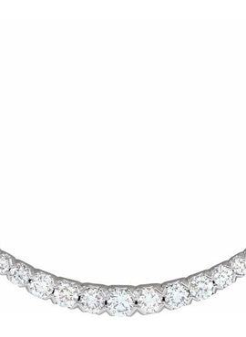 14K Yellow Gold 3/4 CTW Lab-Grown Diamond French-Set Bar 18