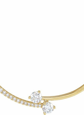 14K Yellow Gold 5/8 CTW Lab-Grown Diamond Two-Stone 18