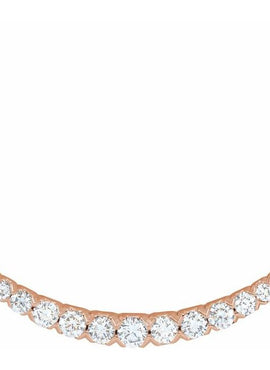 14K Yellow Gold 3/4 CTW Lab-Grown Diamond French-Set Bar 18