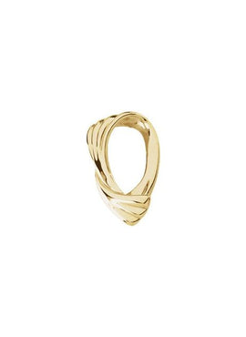 14K Yellow Gold Freeform Slide Pendant