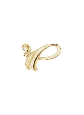 14K White Gold Freeform Slide Pendant