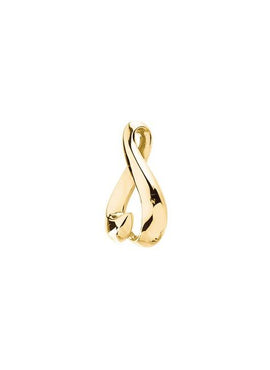 10K Yellow Gold Freeform Slide Pendant