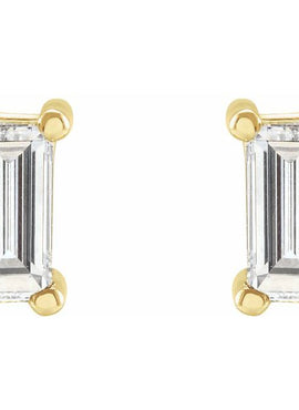 14K Yellow Gold 1/5 CTW Natural Diamond Stud Earrings