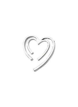 18K Yellow Gold Double Heart Pendant