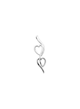 14K Yellow Gold Double Heart Pendant