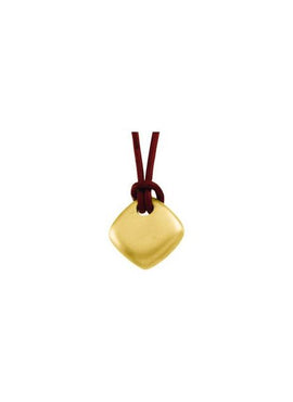14K White Gold Geometric Pendant