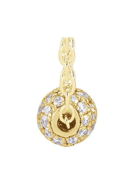 14K White Gold 3 mm 1/8 CTW Natural Diamond Ball Pendant