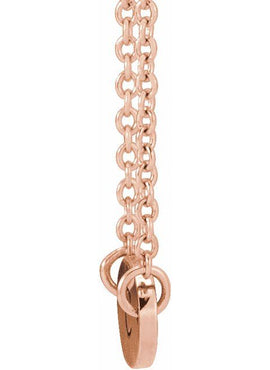 14K Rose Gold 5-Disc Engravable Family Disc 18