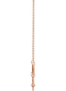 14K Rose Gold 5-Disc Engravable Family Disc 18