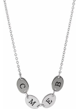 14K Rose Gold 5-Disc Engravable Family Disc 18