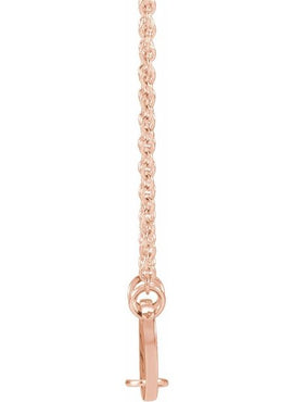 14K Rose Gold 5-Disc Engravable Family Disc 18