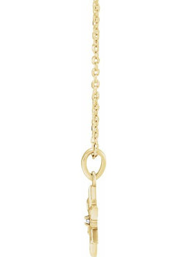 Platinum .01 CT Natural Diamond Snowflake Pendant
