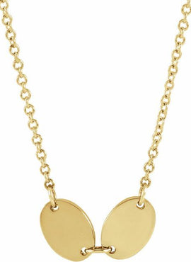 14K Rose Gold 5-Disc Engravable Family Disc 18