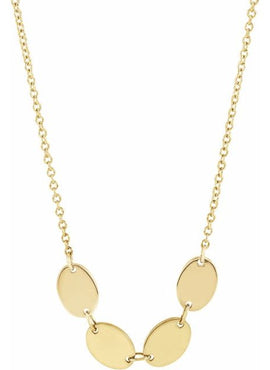 14K Rose Gold 5-Disc Engravable Family Disc 18