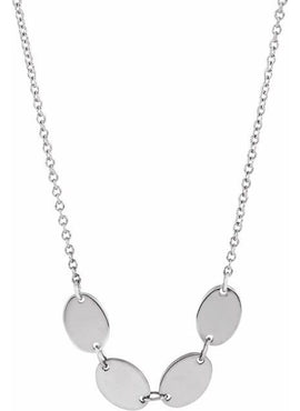 14K Rose Gold 5-Disc Engravable Family Disc 18