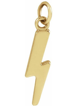 14K Yellow Gold Lightning Bolt 16-18