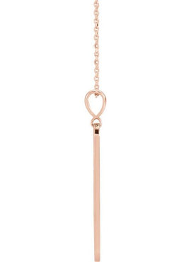 Sterling Silver .01 CTW Natural Diamond Moon Phase Bar 16-18