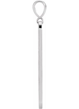 Sterling Silver .01 CTW Natural Diamond Moon Phase Bar 16-18