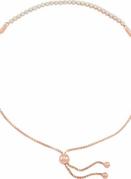 14K Yellow Gold 1/2 CTW Natural Diamond Bolo 9 1/2